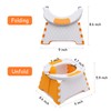 YUNHECAM Foldable Toilet Trainer for Kids Baby Potty Seat with