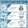 LED Pool Light Bulb: 120V 45W RGBW Pool Light for