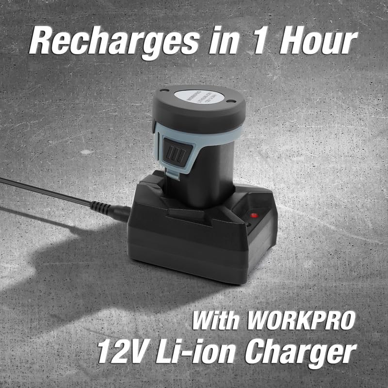 WORKPRO 12V Li-ion Battery Pack Charger - (Models: W123015AE, W123016AE,