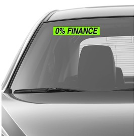 Ez-line Vinyl Windshield Stickers 3 Dozen 15 Inch Chartreuse Slogan Dealership Pro Pack for Car Lots (EZ115-Pack9)