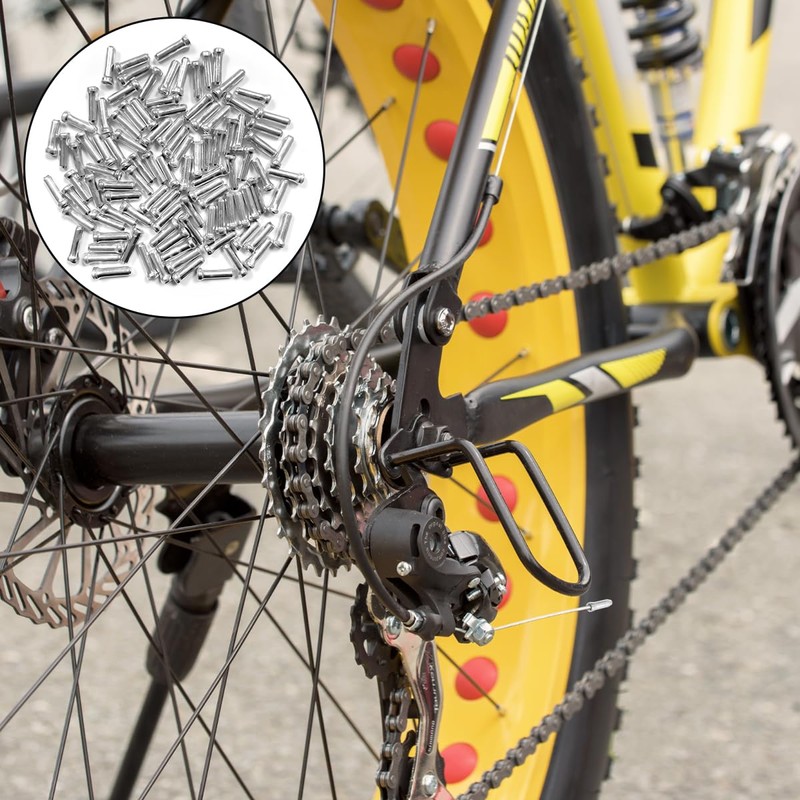 WELANE Cable End Crimps, 100 PCS Bike Brake Cable Caps