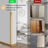 6 Pcs 49" Wall Corner Protector Trim, Oak Wood Grain