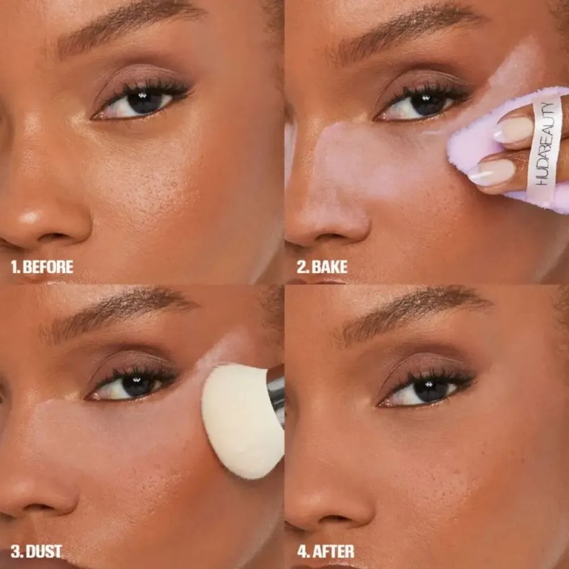 Polvo Volatil Fijador Huda Beauty Easy Bake Tono Pound cake