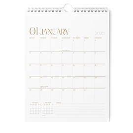 Karto Wall Calendar 2025 - Vertical 8.5x11 inch Runs Until June 2026 - Boost Your Productivity and Easy Planning with the Aesthetic Monthly Calendar - Stylish