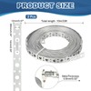PATIKIL Galvanized Pipe Strap, 2 Pcs 0.47 Inch x 33