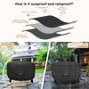 Porch Shield Fire Pit Cover - Waterproof 600D Heavy Duty
