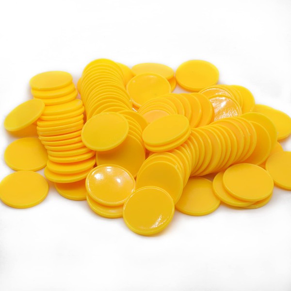 HAKITAROOM Set of 100 Opaque Plastic Learning Counters Mini Poker