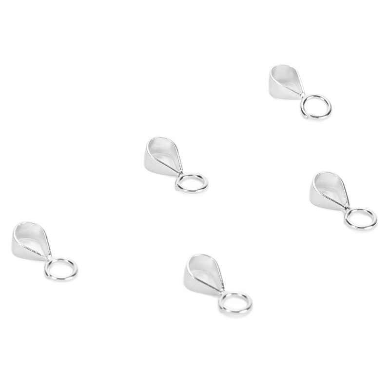 5pcs 925 Sterling Silver Bails DIY Exquisite Necklace Pendant Bails