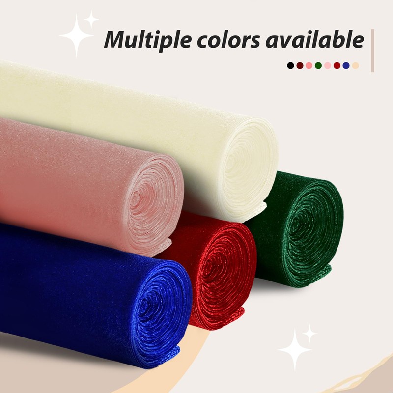 KKJIAF Royal Blue Stretch Velvet Fabric 60 Inch Wide, 5
