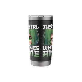 Just a Girl Who Loves Anime Kawaii Anime Merch Japanese Stainless Steel Insulated Tumbler