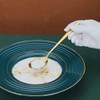 Golden Dinner Spoons 6 Pieces, Kyraton 19cm Stainless Steel Titanium