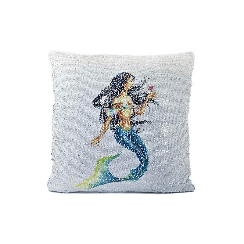 Mermaid Glitter Sequin Cushion - Filled Cushion Pillow