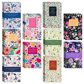 Floral Notebooks with Bible Verses Christian Memo Book Inspirational Journal Notebook Small Pocket Notebook Lined Notebook Mini Notepad Lined Paper Pads Calendars Planners and Organizers(20 Pieces)