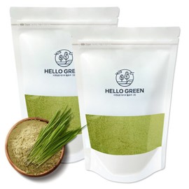 Hello Green Domestically Produced Barley Sprout Powder 1kg 500gx2 (Pack) Jeju Field Grown / 헬로우 그린 국내산 국산 새싹보리 분말 가루 1kg 500gx2(팩) 제주 노지재배