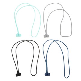 IWOWHERO 4Pcs Magnetic Earbud Lost Leash Flexible Earphone Lanyard Compatible with Airpods Comfortable Sport Neck Strap for Running and Fitness Activities