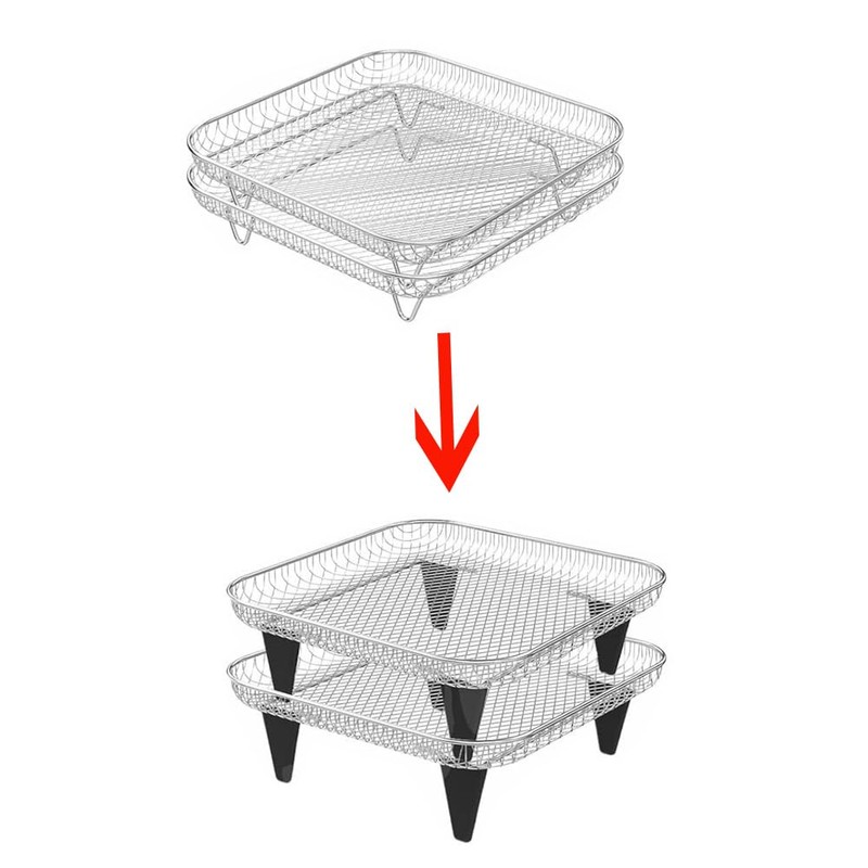 NentMent 4 Pack Dehydration Rack Heightening Feet Silicone Stand Cover
