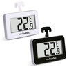 FISHTEC Electronic Refrigerator Thermometer - Triple Hanging System: Hook, Holder,