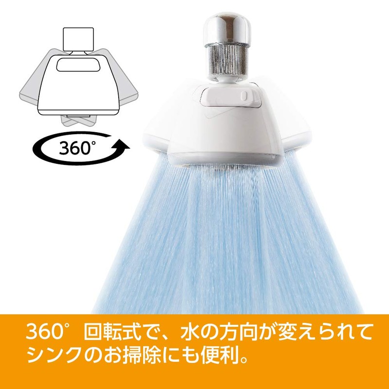 SANEI Kitchen Shower, 35% Water Saving Effect, Fine and Powerful