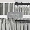 AmeliaHome Curtain Velvet Look Pack of 1 Velvet blackout curtain,