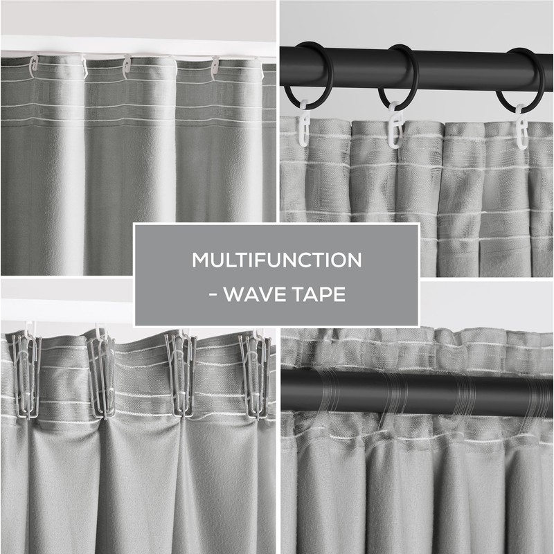 AmeliaHome Curtain Velvet Look Pack of 1 Velvet blackout curtain,
