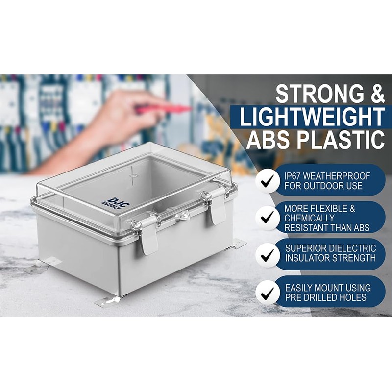 DJC Supply Co. ABS 11.81" x 15.7" x 6.7" Waterproof