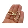 Swivel Lobster Claw Clasps 1 Inch 15pcs Gold - Heavy