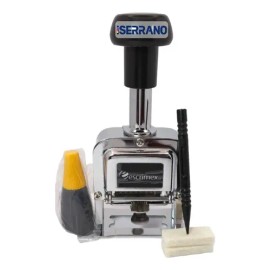 Sello foliador automático Escrimex PAPMAQ007 tinta negro exterior metalico x 1 unidades                                                               