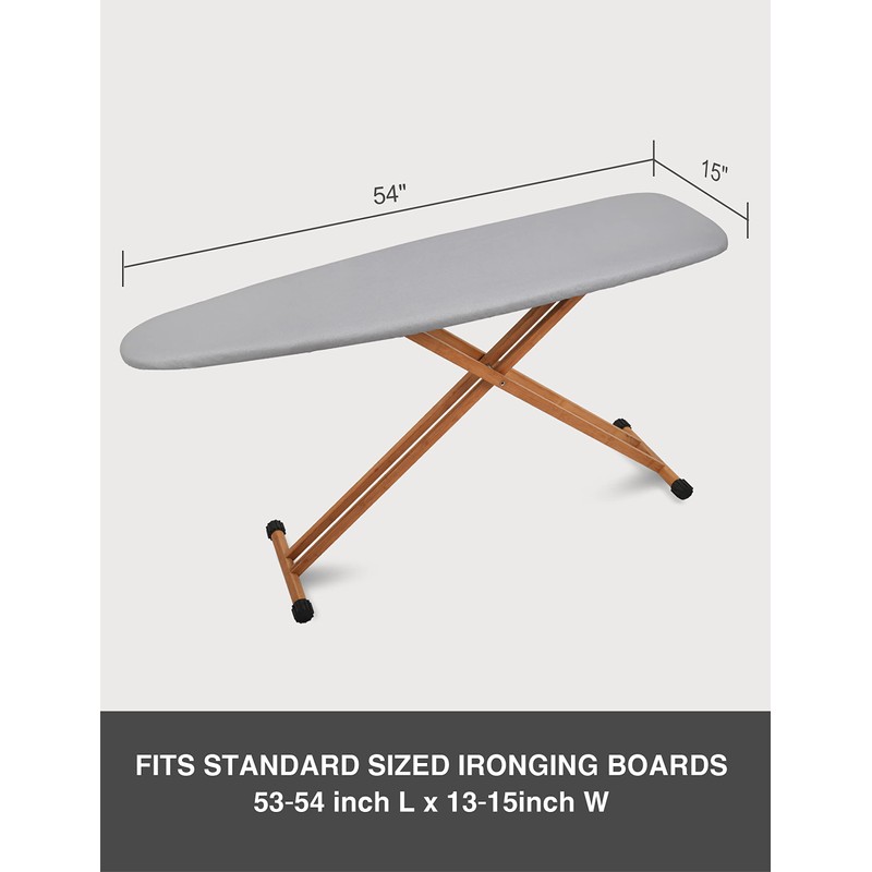 SUNKLOOF Extra Thick Ironing Board Cover and Pad, Resist Scorching