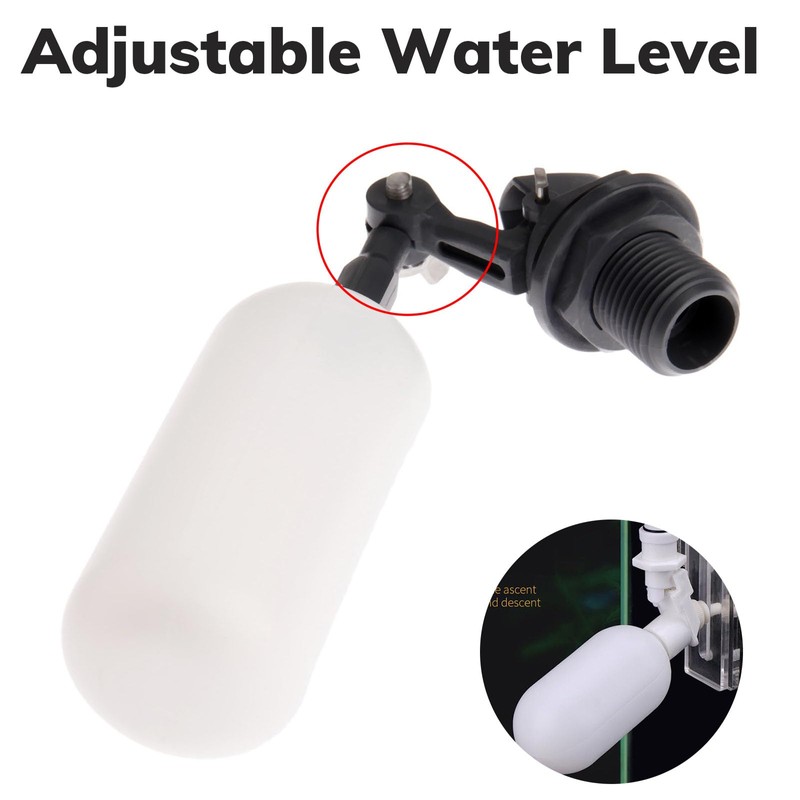 Hicello 1/2" Float Ball Valve Adjustable Mini Water Level Control