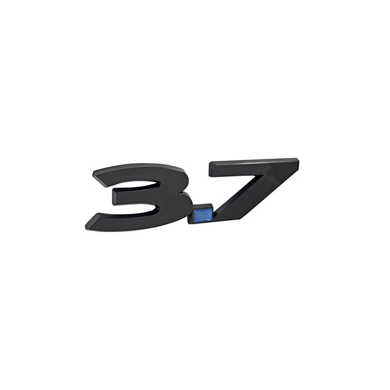 2011-14 Mustang 3.7 Liter Fender Emblem in Black & Blue