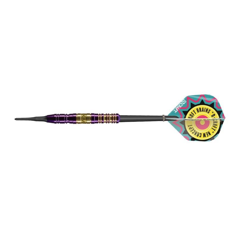D-CRAFT ZONE Series Megahertz 2 Purple 2BA Soft Darts, High