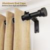 Curtain Rods for Windows 16 to 54 Inches, 1 Inch