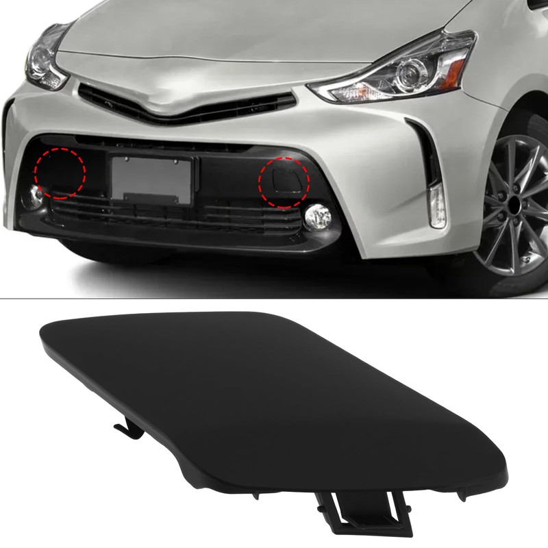 eMagTech 2 Pieces Front Pole Tow Hook Eye Cap Cover