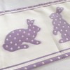 Apelt Table runner, with Bunnies Lilac Approximately 21 x 140