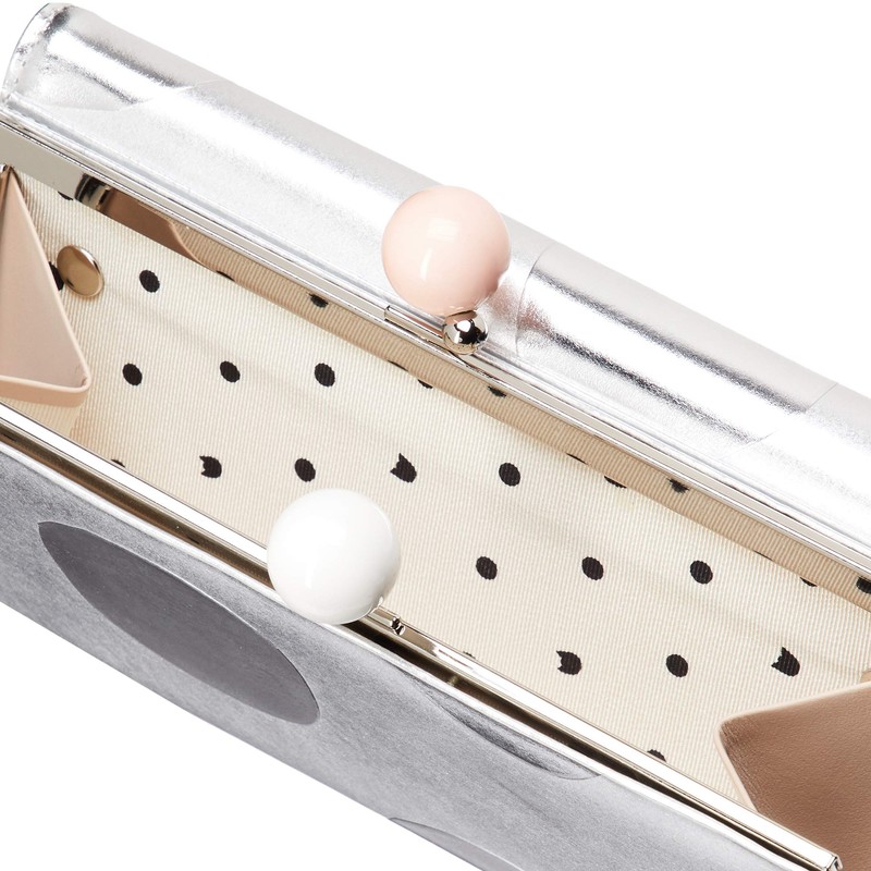 Tsumori Chisato Women's Long Wallet, Long Wallet, Zoom Dot, Silver