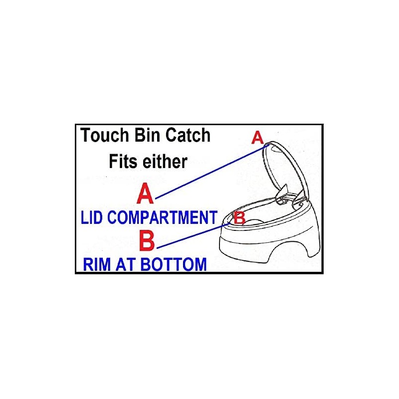 2 X Brabantia compatible replacement touch bin lid catch/latch, fits