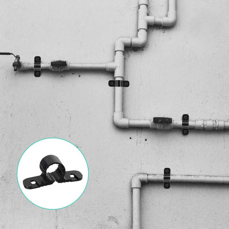 100 Pack 1/2 Inch Pipe Supports Suspension Clamp Pipe Clamps