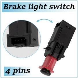 AERZETIX - C71073 - Brake Light Contactor - Pin Number 4 - Compatible with Peugeot Citroën Fiat Abarth Opel Saab - OE Numbers 55701395, 6366F1, 09 185 906, 13 178 792, 6240180