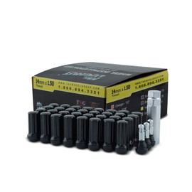 MR LUGNUT: 8 Lug - 24 LUGS, 1 Key, 4 Chrome TR413, 14x1.50 Thread, Spline LUGNUT with CONICAL Seating.