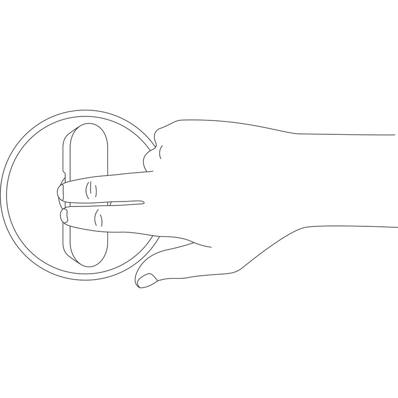 FSB 0 42 4264 00000 1117 Round Shell Handle for