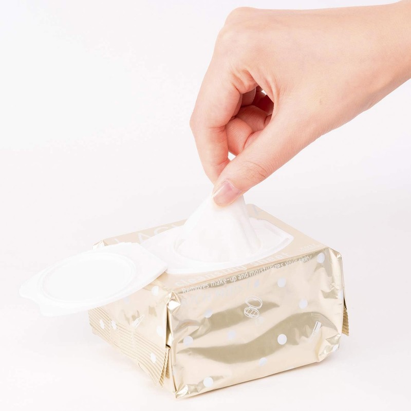 Kose Softymo Lachesca Cleansing Moisturizing Sheet, Rich Moisture, 50 Pieces,