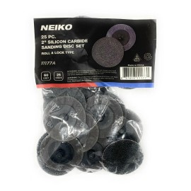 Neiko 2" Silicon Carbide Sanding Discs Quick Change / Sand disc  25 Pack - 2" x 60 GRIT