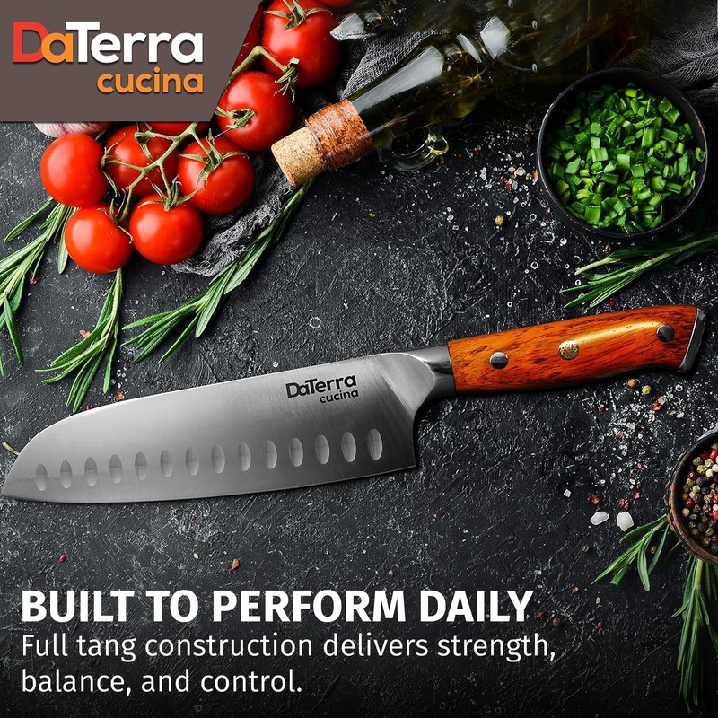 DaTerra Cucina - 7 Inch Santoku Knife – German Steel