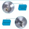 Round Single Cylinder Deadbolt, Stainless Steel Security Door Lock with