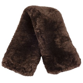 ECP Real Genuine Sheepskin Girth Protection Cover | Helps Prevent Gall Sores Chafes | 20 Inches Brown