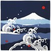 HAMAMONYO Furoshiki(35.5 in.) 'Mt.Fuji and Big Waves'