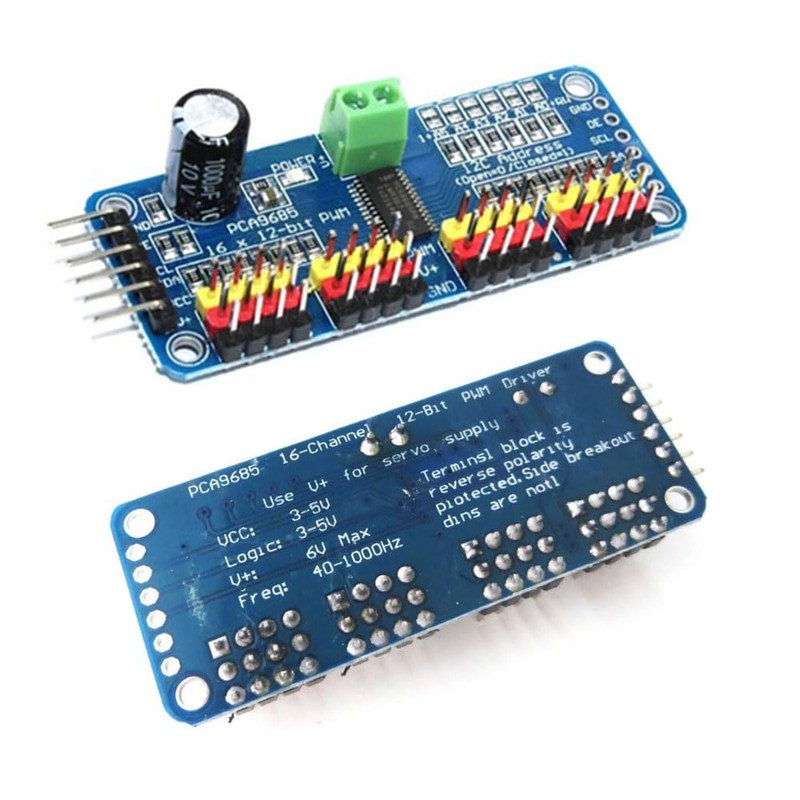 PCA9685 PWM Motor Driver 16 Channel 12-Bit PWM IIC Module