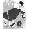 JOYTUTUS Tonneau Cover for Wrangler JK 2 Doors, Cargo Trunk