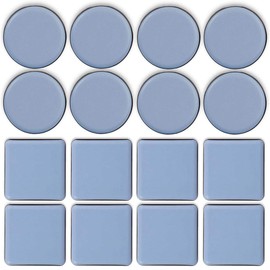 TheStriven 16 Pieces Furniture Moving Pads Teflon Furniture Glides Round Furniture Sliders Furniture Sliders for Carpet Slider Floor Sliders for Carpet Moving Heavy Furniture Carpet Protector (A)