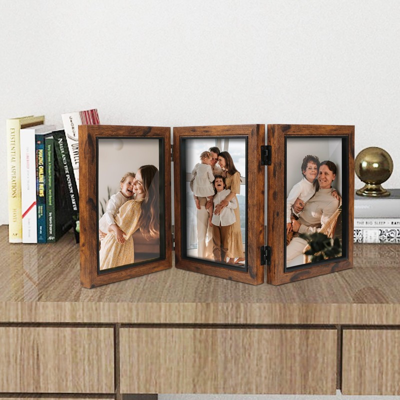 Shampsen 3 Picture Frames 10 x 15 cm Collage Brown